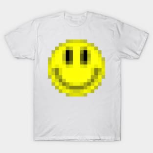 Pixelart Acid House Smiley Face T-Shirt